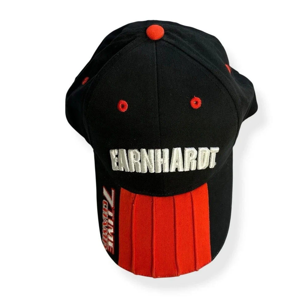 VTG Dale Earnhardt 7 Time NASCAR Champion #3 Vintage Strap back Hat Cap‎ Action